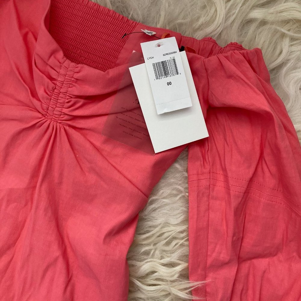 A.L.C. Mila Off the Shoulder Stretch Linen Blend Mini dress 1912 - Picture 6 of 14